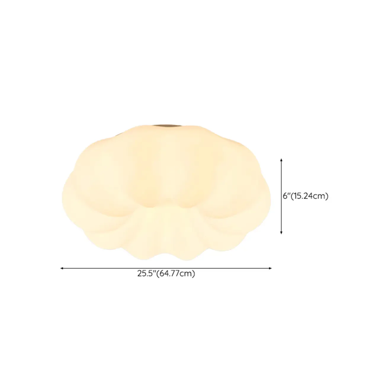 Modern White Geometric LED Dimmable Flush Mount Ceiling Light