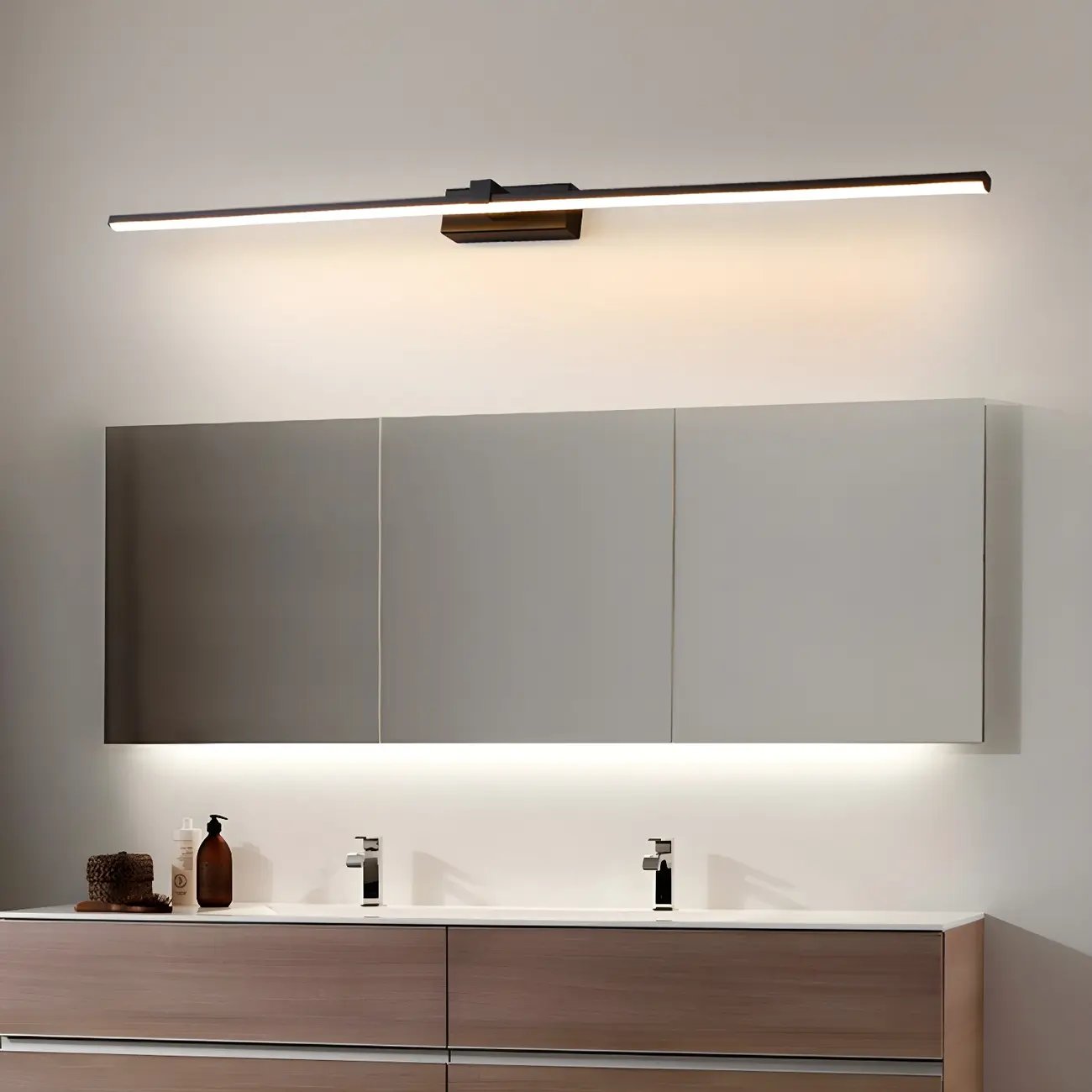 Bathroom Long Linear Silica Gel Vanity Light Fixture