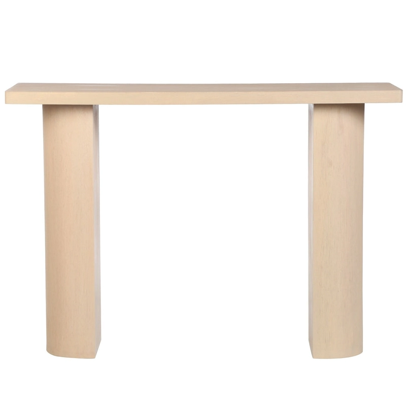 Half Moon Mango Wood Console Table by East at Main