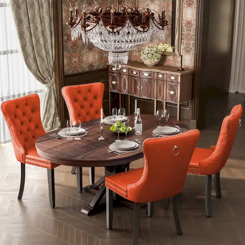 Modern Tufted Velvet Side Dining Chairs (Set of 4)