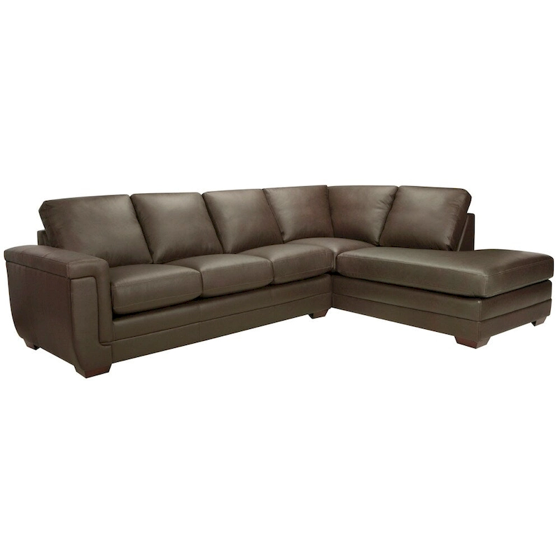 Porsche Top-grain Italian Leather Sectional Sofa - 36.5 x 116 x 37
