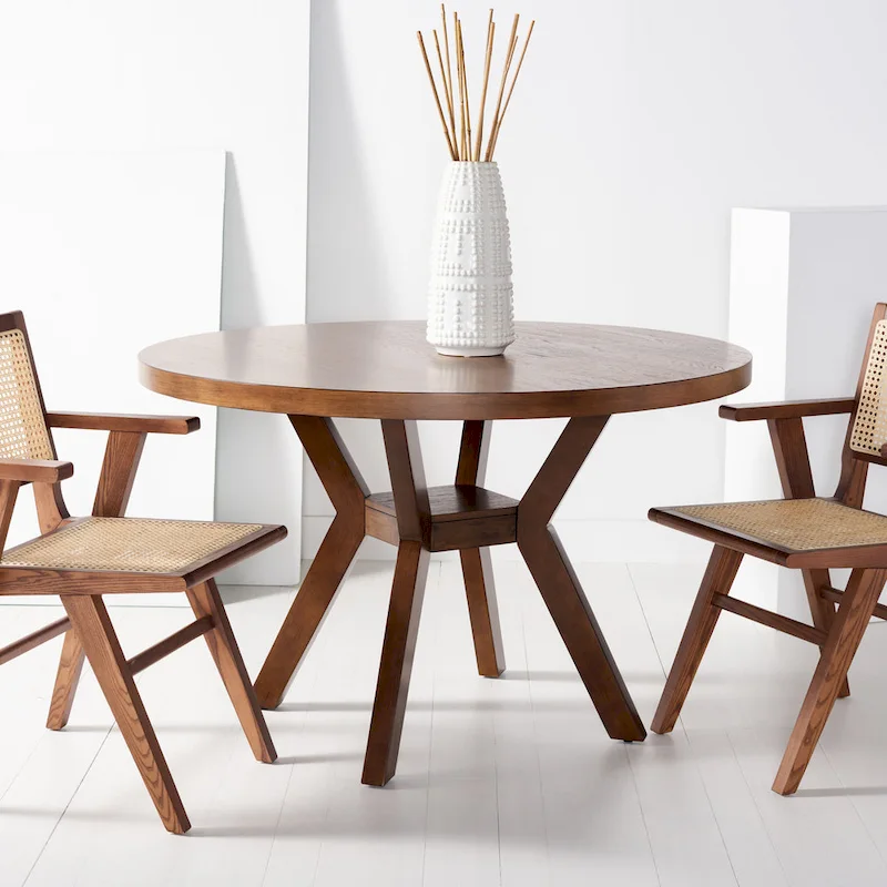 Round Solid Wood Dining Table
