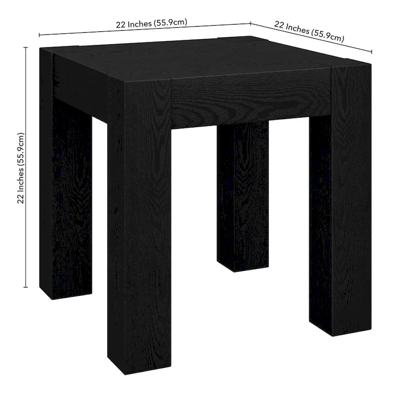 Langston 22  Wide Square Side Table - 22  Wide