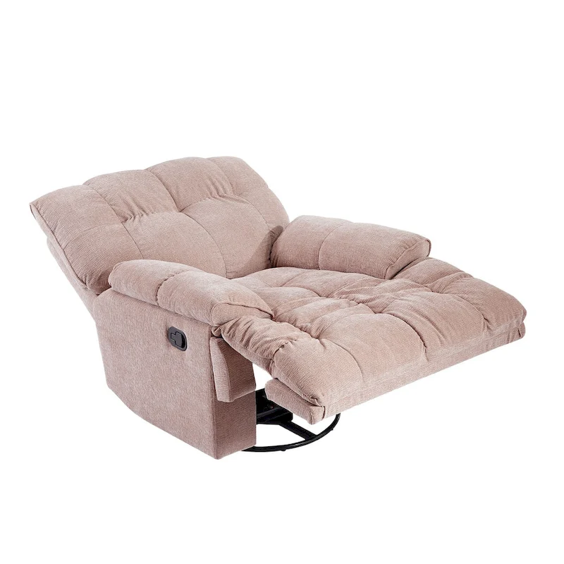Modern Accent 360 Degree Swivel Armchair Functional Lounge Recline Chair Sofa