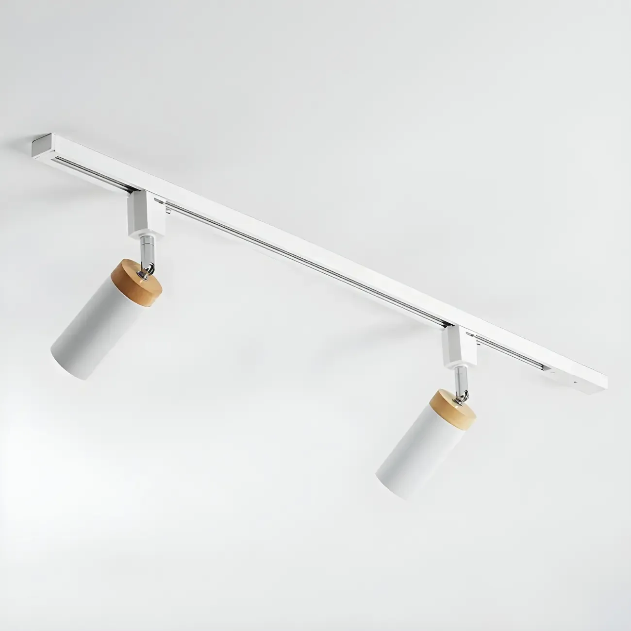 4-Light Metal Modern LED Track Lighting Fixture Adjustable Head