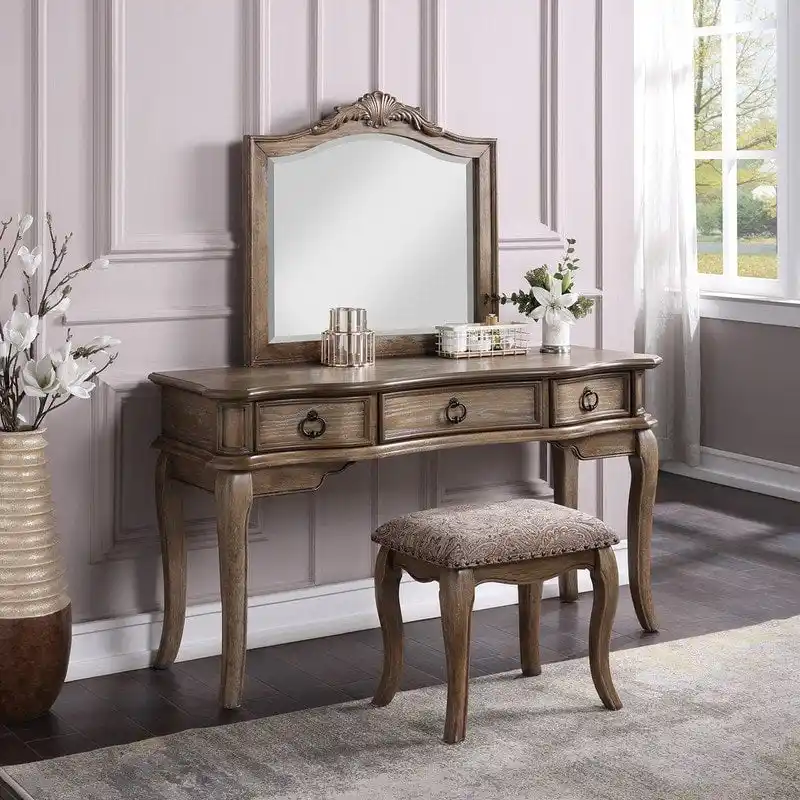 Poundex Vanity 2pc Set