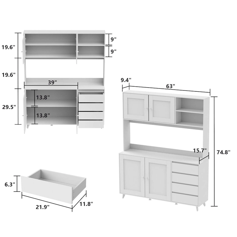 Sideboard Wine Cabinet Tea Cabinet Kitchen Cupboard Buffets Sideboards