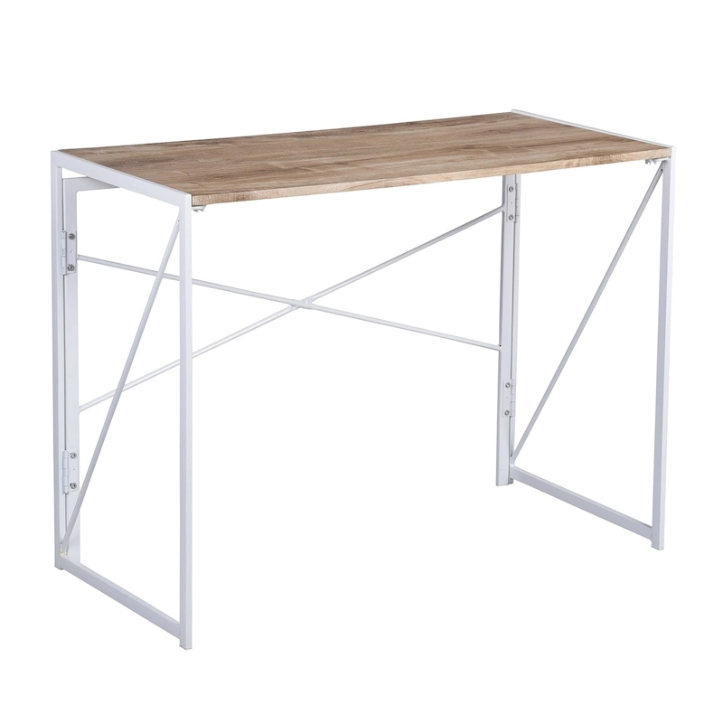 HomyLin 39  Simple Folding Study Writing Desk, No Assembly Required