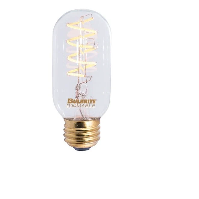 Bulbrite Pack of (2) 4 Watt Dimmable Antique Nostalgic Curved Filament LED Bulb