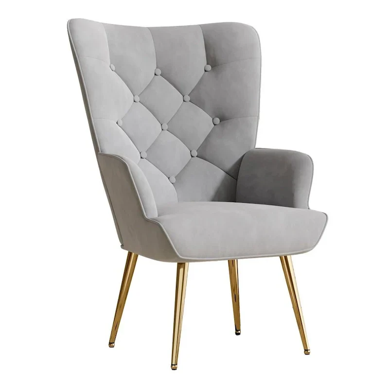 Modern Velvet Fabric Upholstered Chair