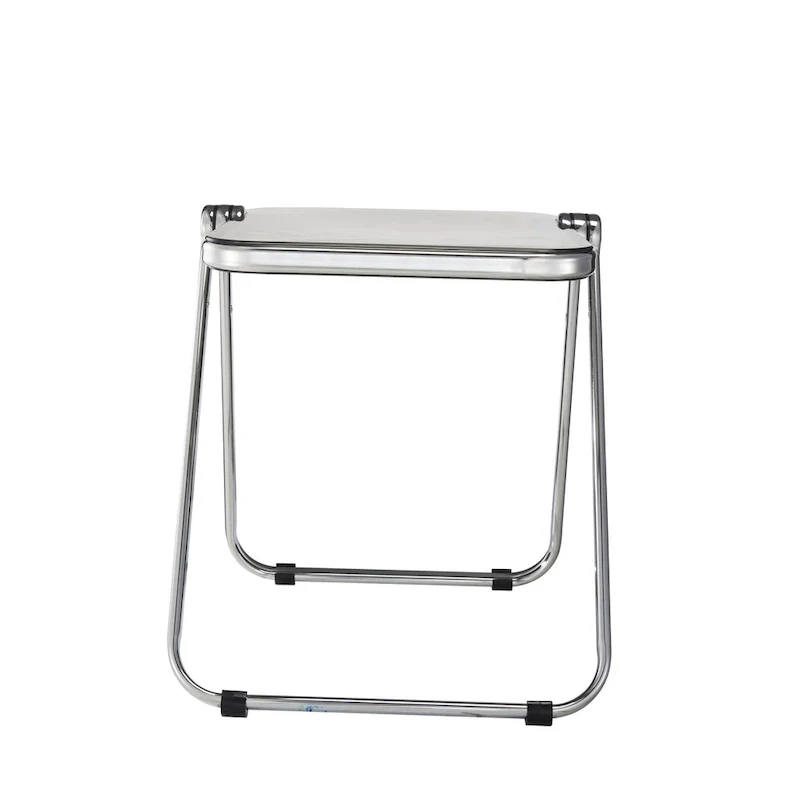 LeisureMod Lawrence Rectangular Folding Table with Aluminum Frame - 16.73