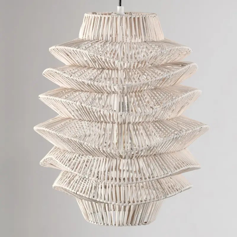 Barlow 1-Light Rattan Woven Pendant By Kosas Home