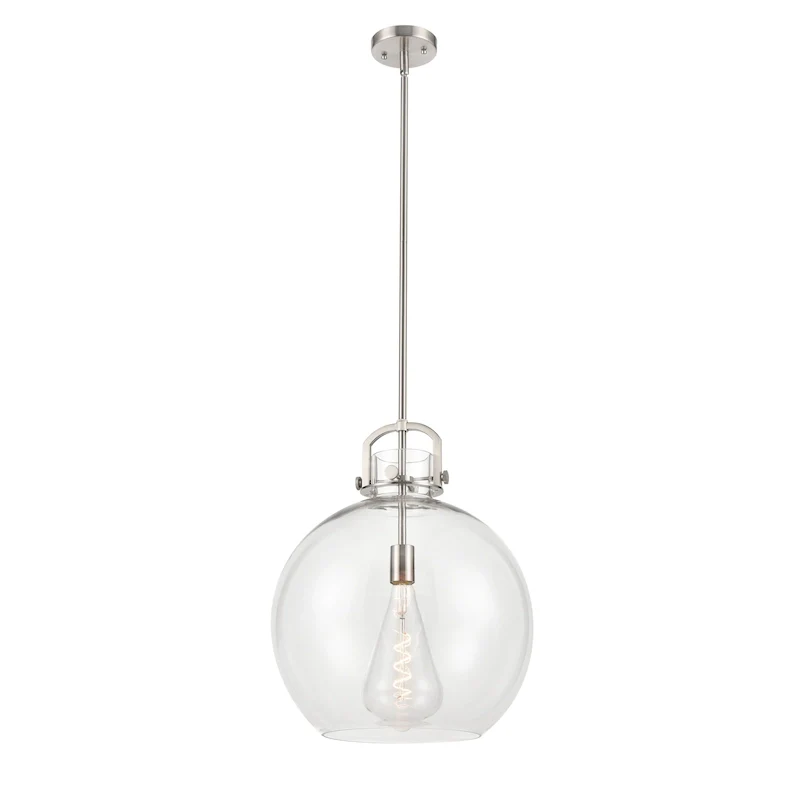 Innovations Lighting Newton Sphere - 1 Light 16  Stem Hung Pendant