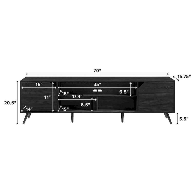 Middlebrook Designs Mid-Century Modern 70-inch TV Stand