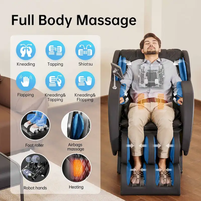 Full Body Zero Gravity Massage Chair with SL Track, Body Scan and App Control