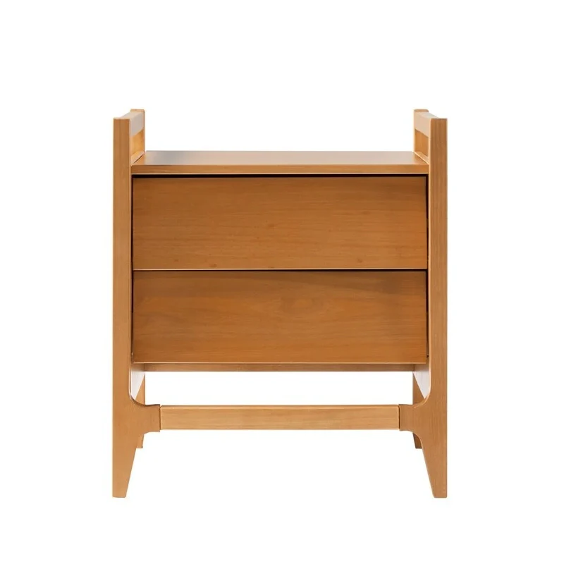 Scandi Angle Face Solid Wood Nightstand