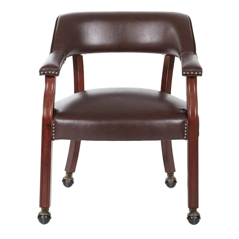 Brown Traditional Single Office Guest Chair