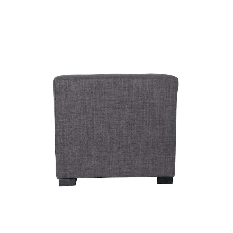 MJL Furniture Solid 4 Button Tufted Square Ottoman