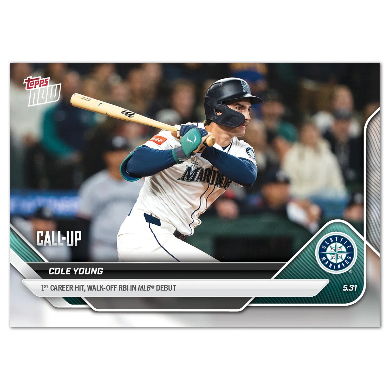 Cole Young - 2025 MLB Topps NOW® - Card 243