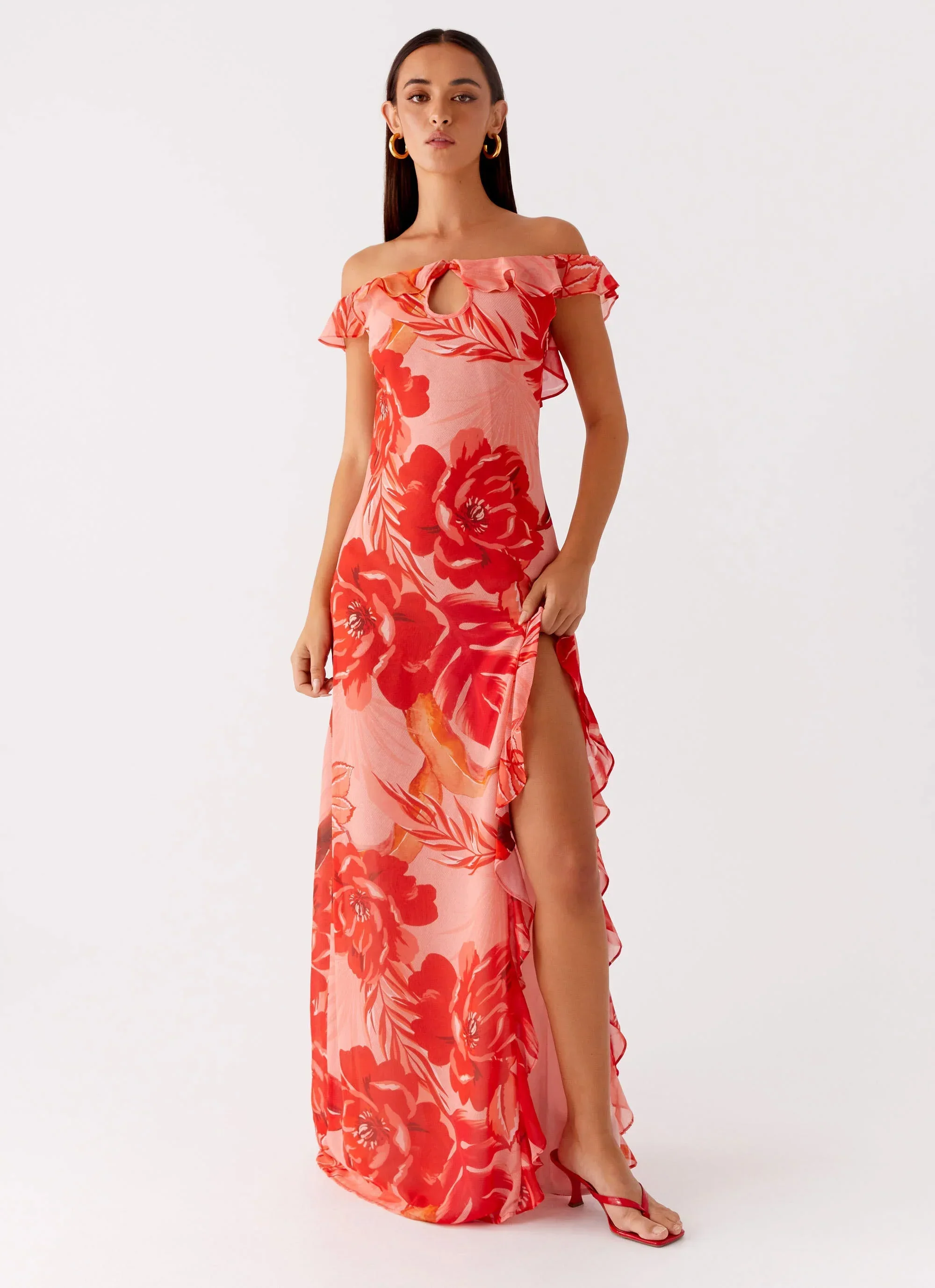 Cassiday Maxi Dress - Sicily Sunsets Print