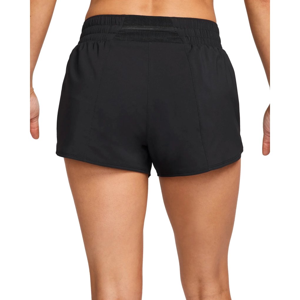 Nike Dri-Fit One Swoosh Mid-Rise Brief Shorts Women - black/white FV6364-010
