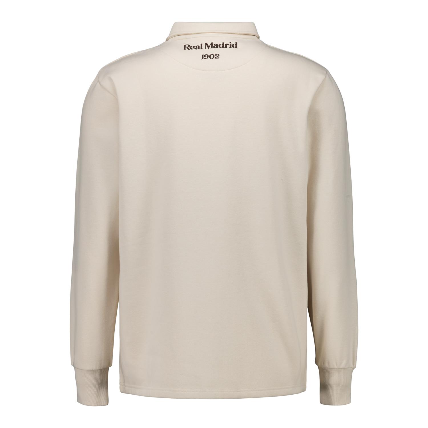 Mens Classic Polo Sweatshirt Beige