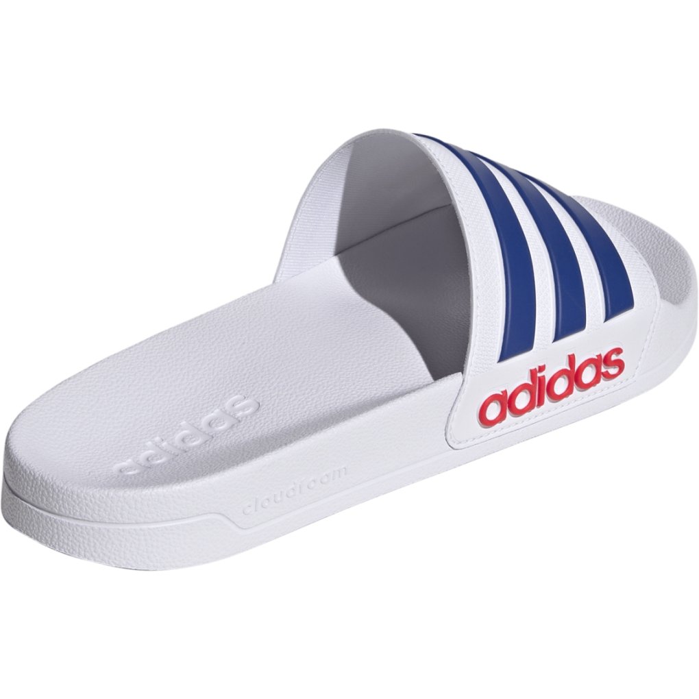 adidas Shower Adilette Slides Bathing Shoes - cloud white/royal blue/pure ruby IH9028