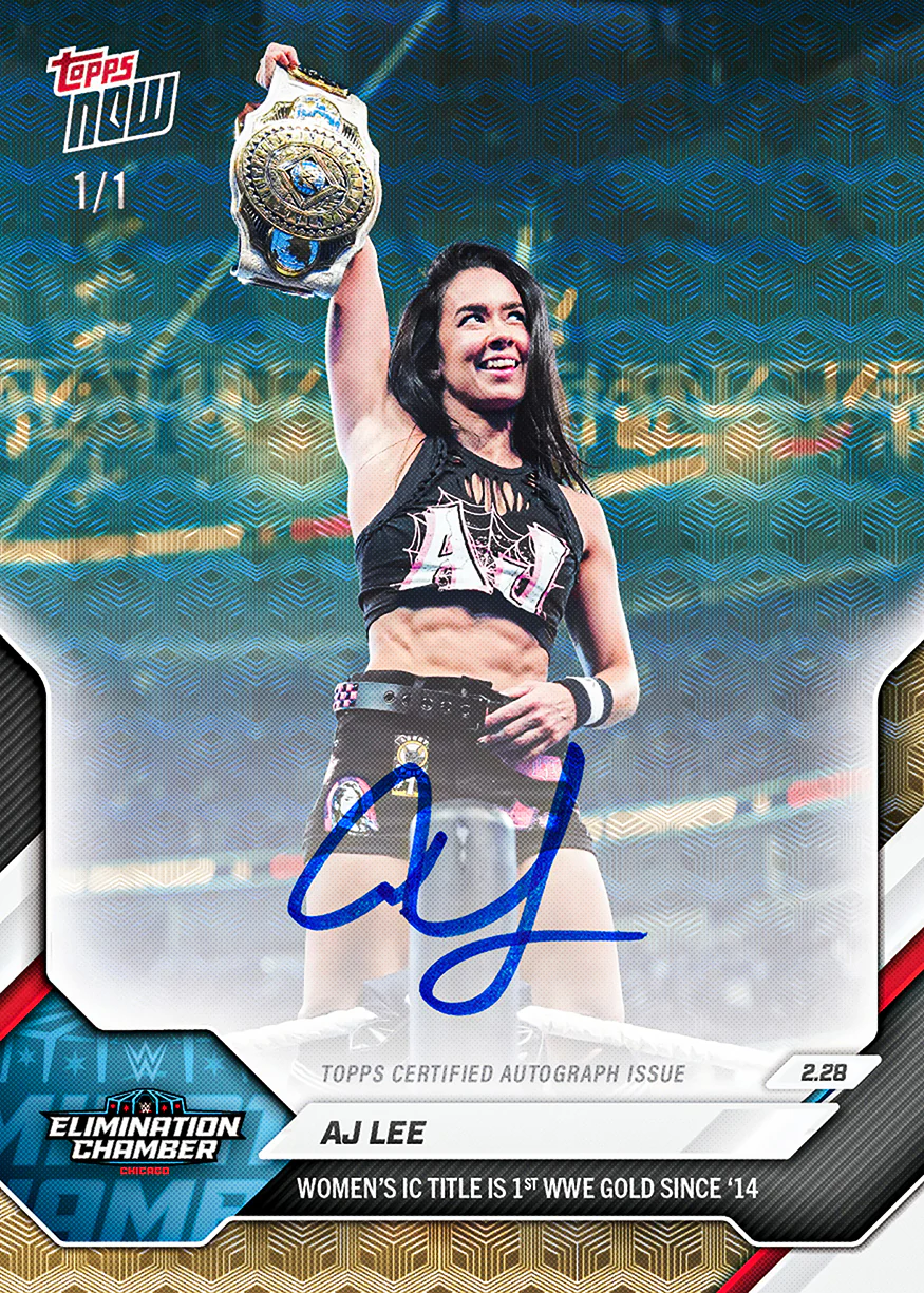 AJ Lee - 2026 WWE Topps NOW® - Card 27 - PR: 2991