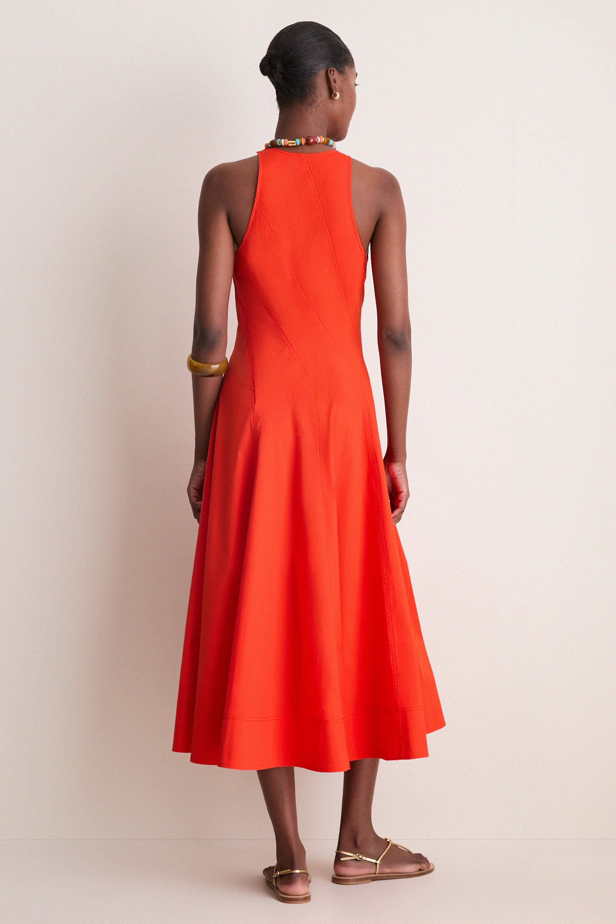 Poppy Red Gemma Midi Dress