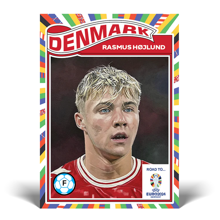 Road to UEFA EURO 2024 Living Set Card 13 - Rasmus Højlund