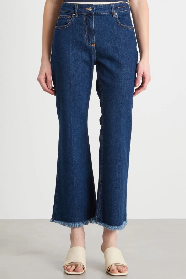 Cropped jeans - NIGHT BLUE