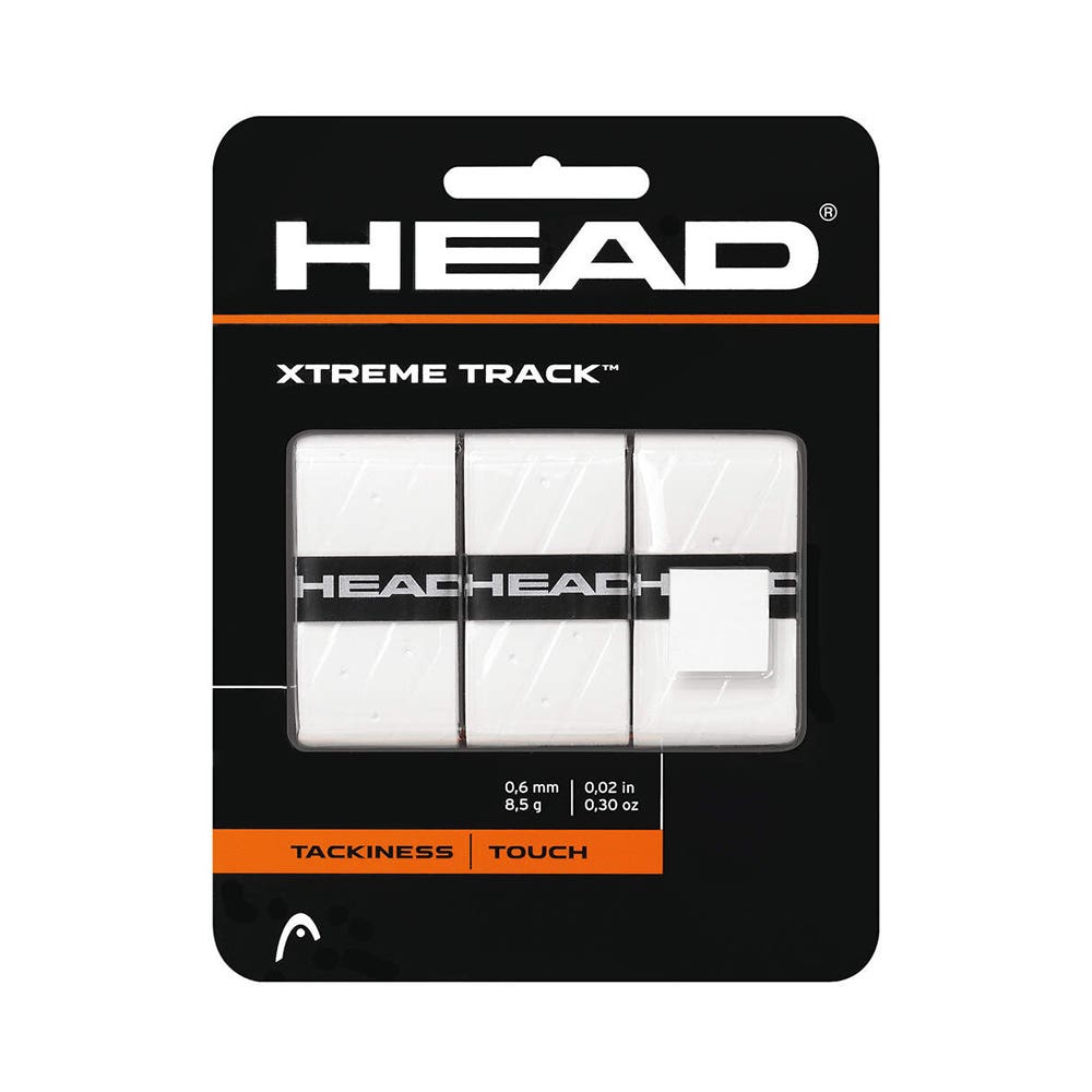 BLISTER 3 PCS. OVERGRIP HEAD XTREMETRACK WHITE