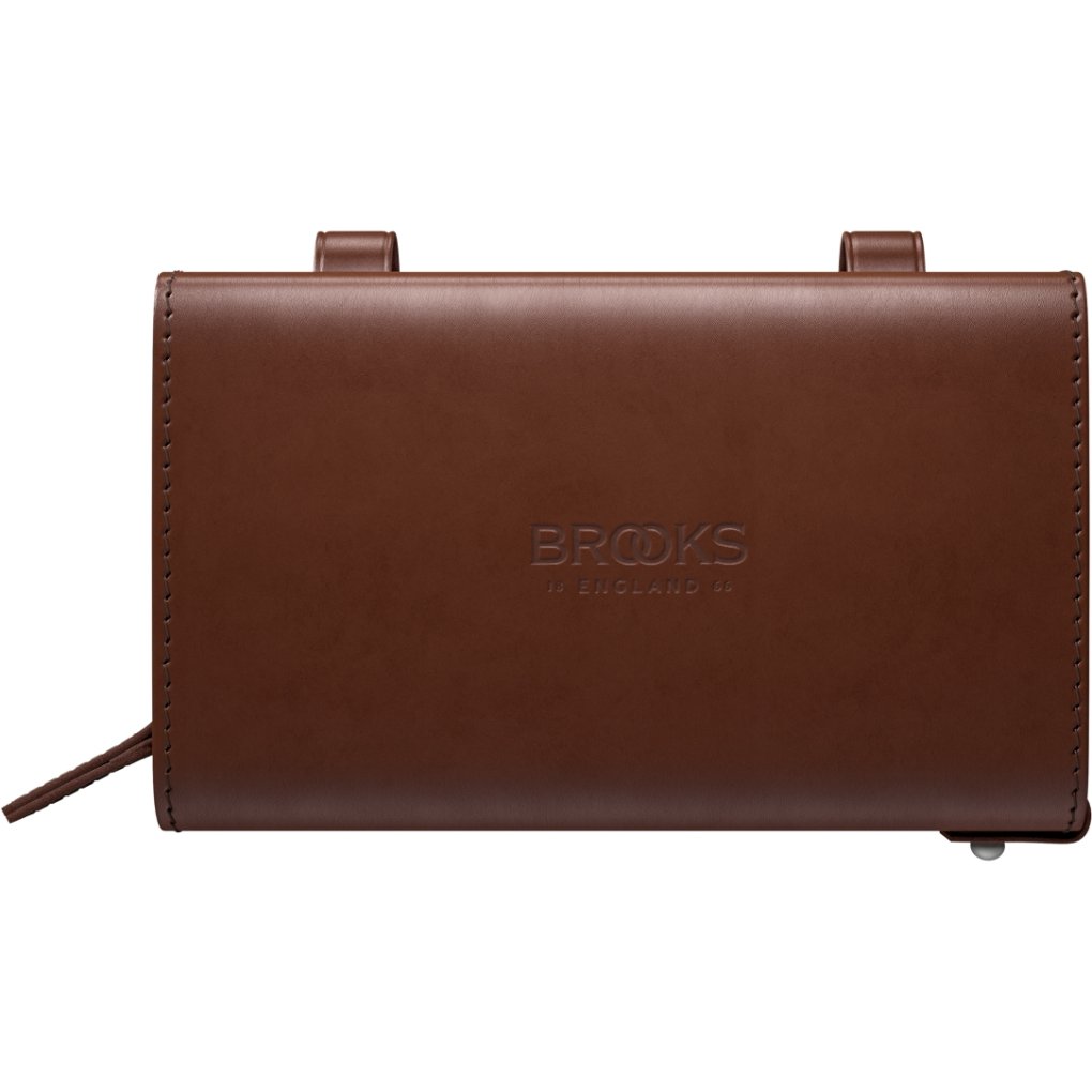 Brooks D-Shaped Leather Saddle Bag - brown