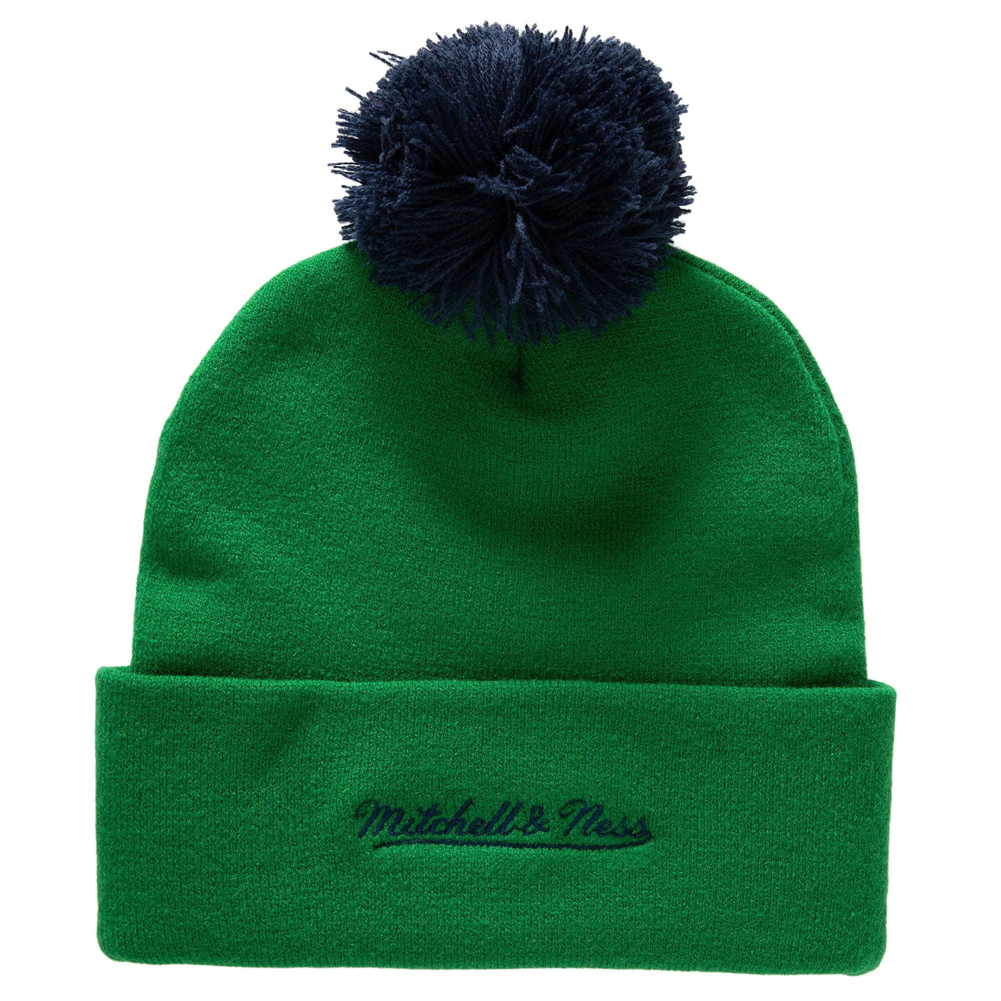 Hartford Whalers Punch Out Mitchell & Ness NHL Knit Hat Green