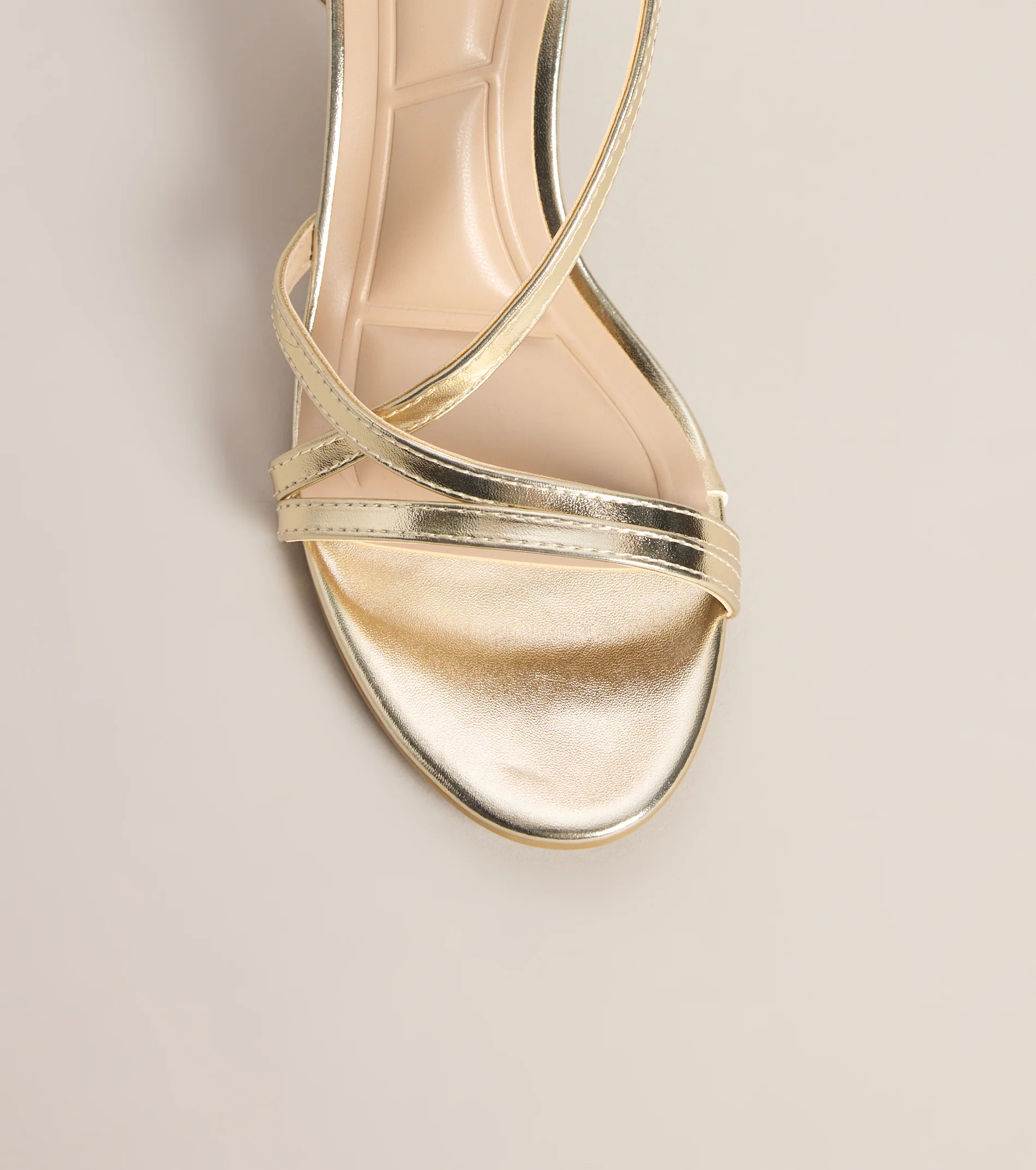 Pretty Little Plans Strappy Kitten Heels