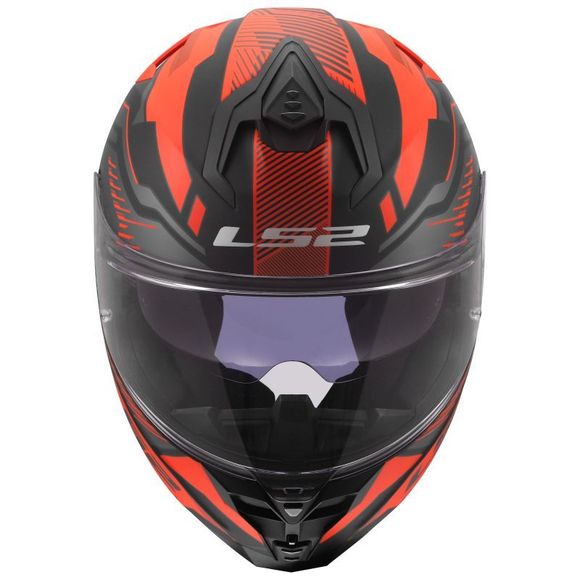 Casque intégral LS2 FF817 CHALLENGER II- DRAVIX - Noir / RougeRef : LS1258