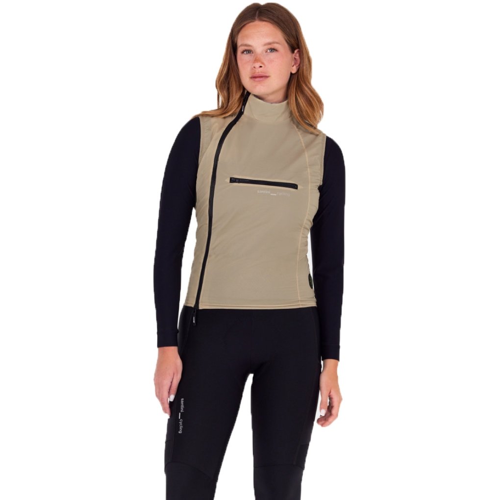 Santini Alpha Insulated Vest Unisex SP55075ALPHAIN - cappuccino CP