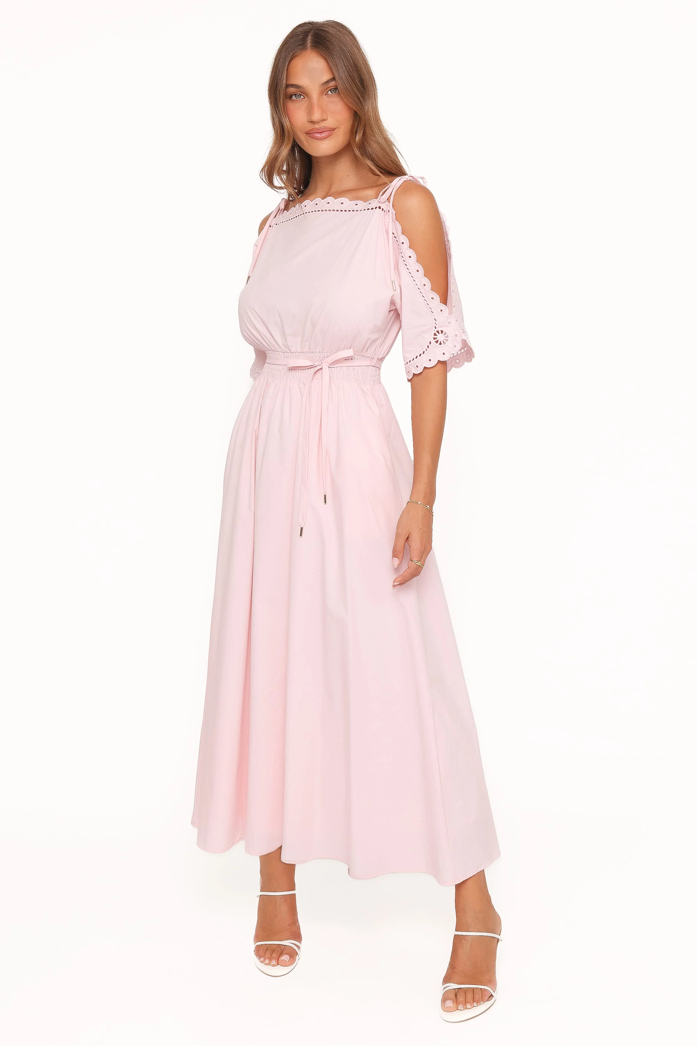 Nellie Midi Dress - Petal Pink