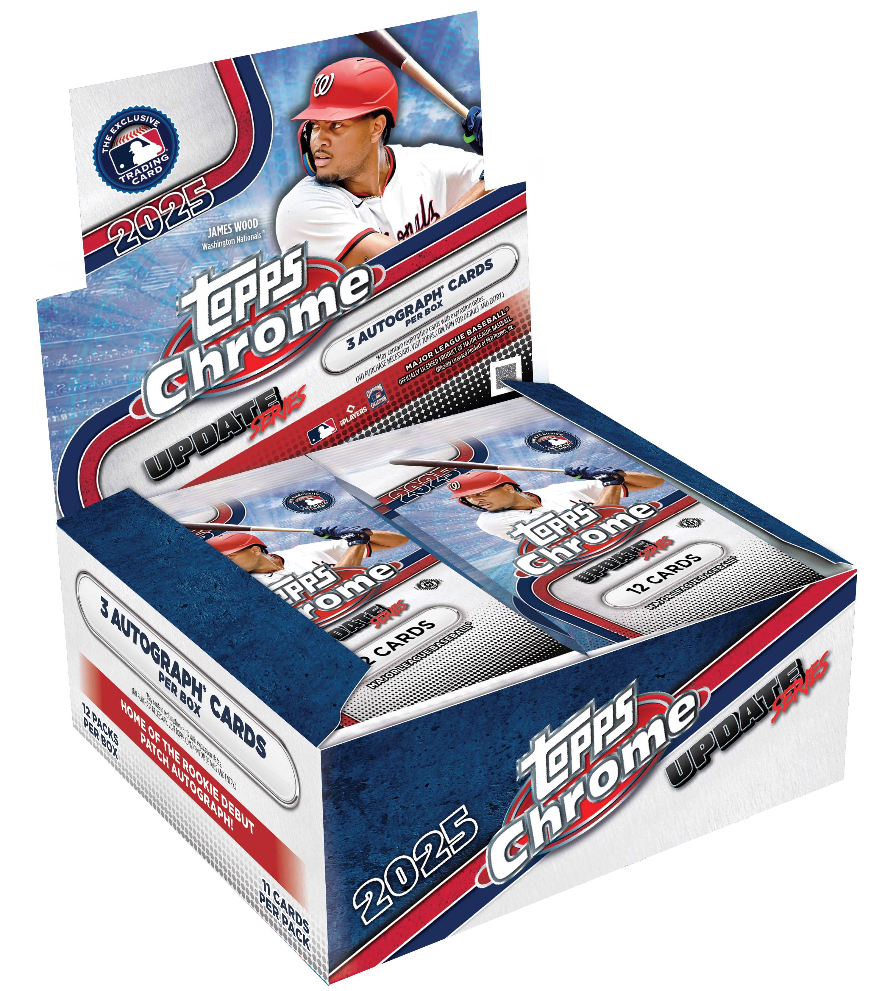2025 Topps Chrome® Baseball Update Series - Hobby Jumbo Box