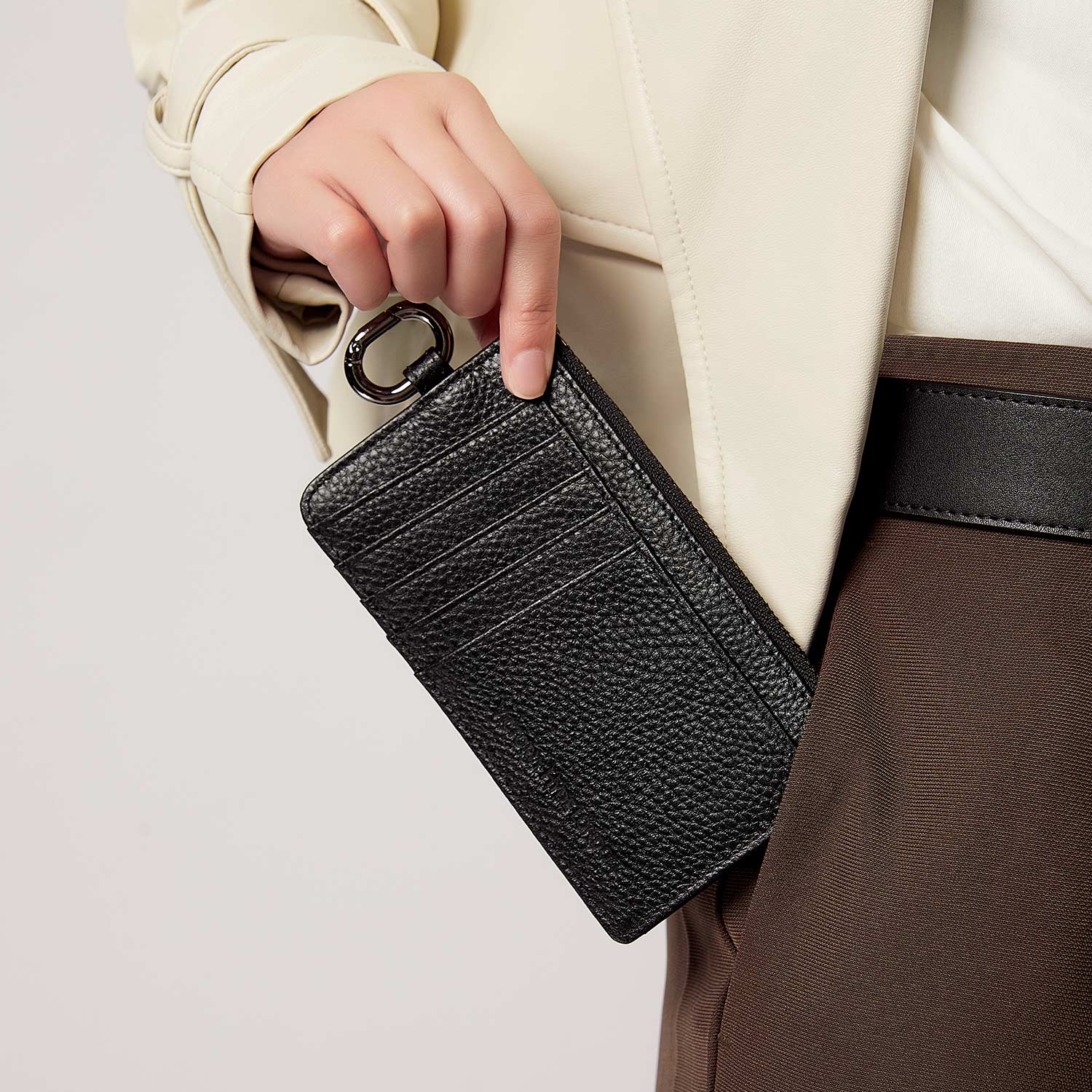 Card Holder Jov in Caramel