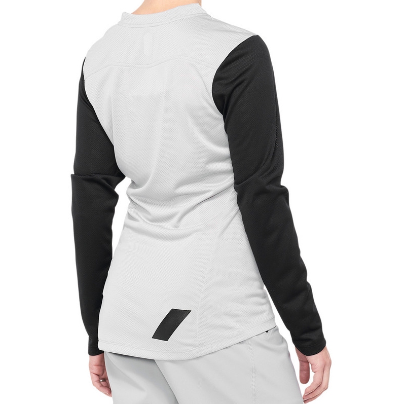 100% Ridecamp Long Sleeve Bike Jersey Women - black/grey