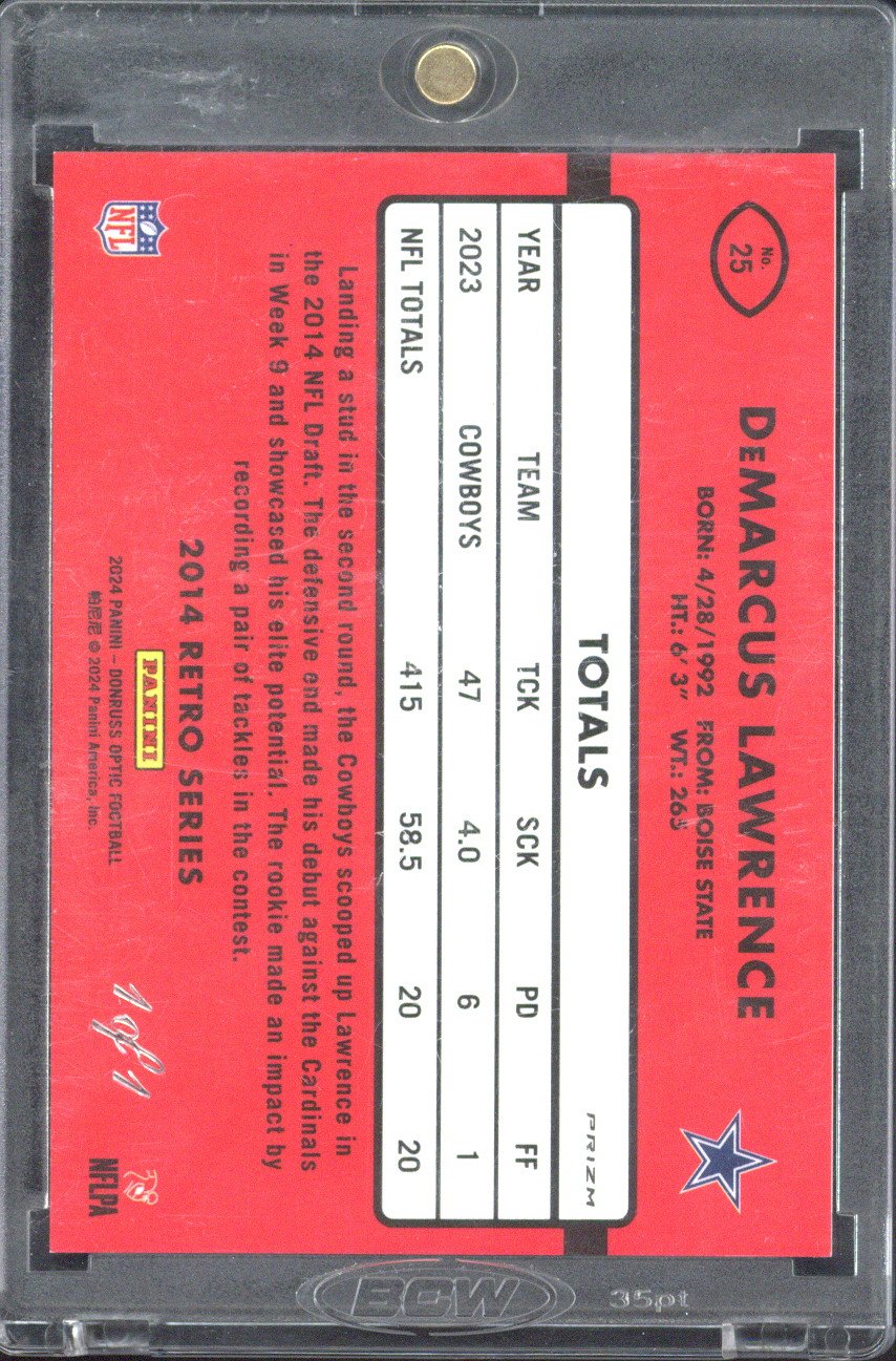 2024 Panini Donruss Optic DeMarcus Lawrence 1/1 #25
