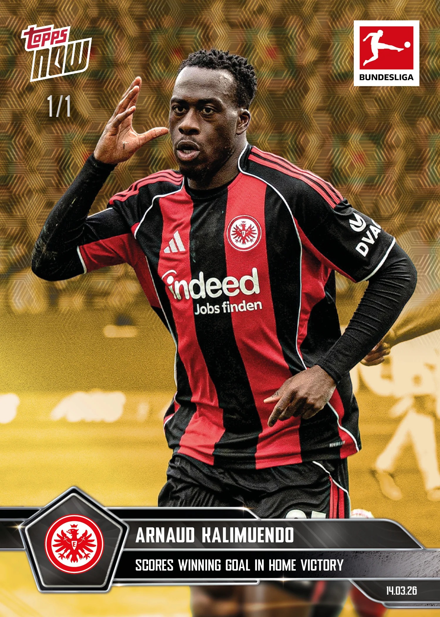 Arnaud Kalimuendo - 2025-26 Bundesliga Topps NOW® - Card 150