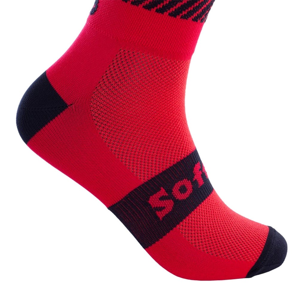SOFTEE WALK HALF SOCK RED