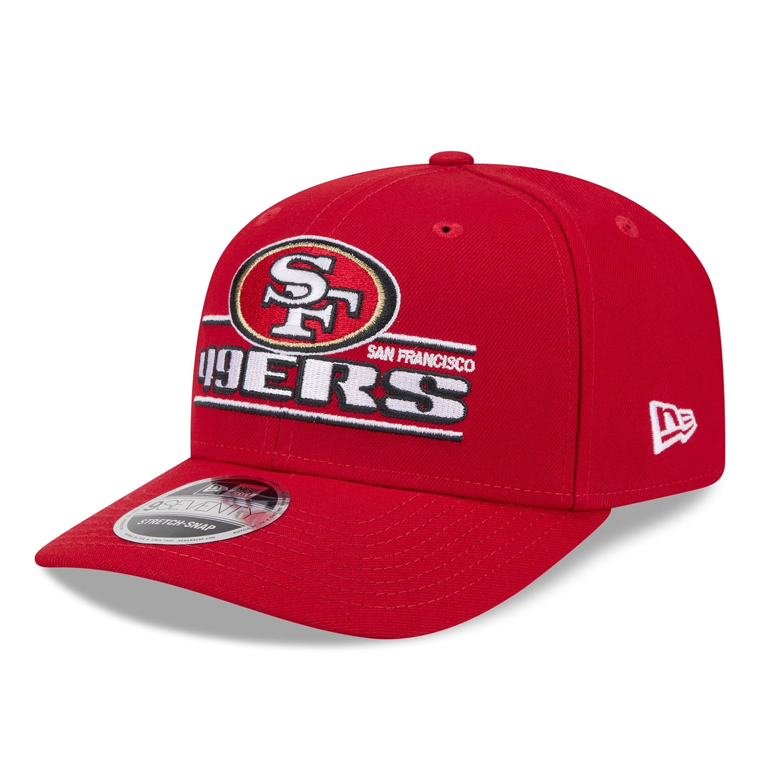 San Francisco 49ers NFL Stated 9SEVENTY Stretch-Snap Cap Red