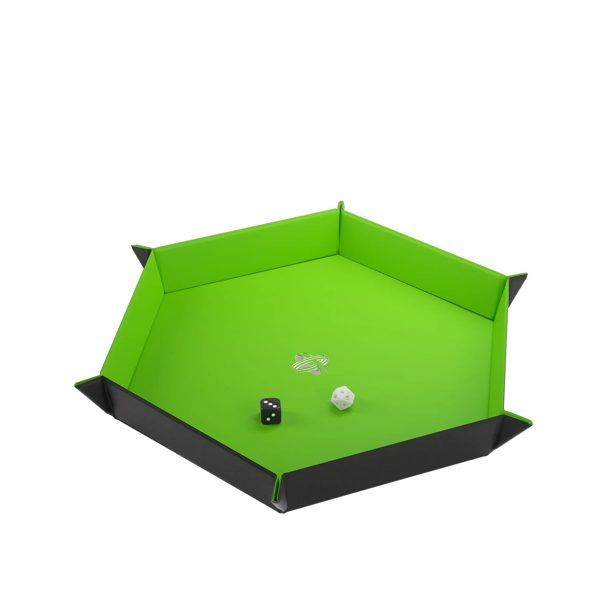 Magnetic Dice Tray Hexagonal Black/Green