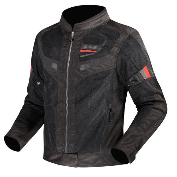 Ls2 Garda Air Women'S Motorcycle Jacket - Black/RedRef: LS1351