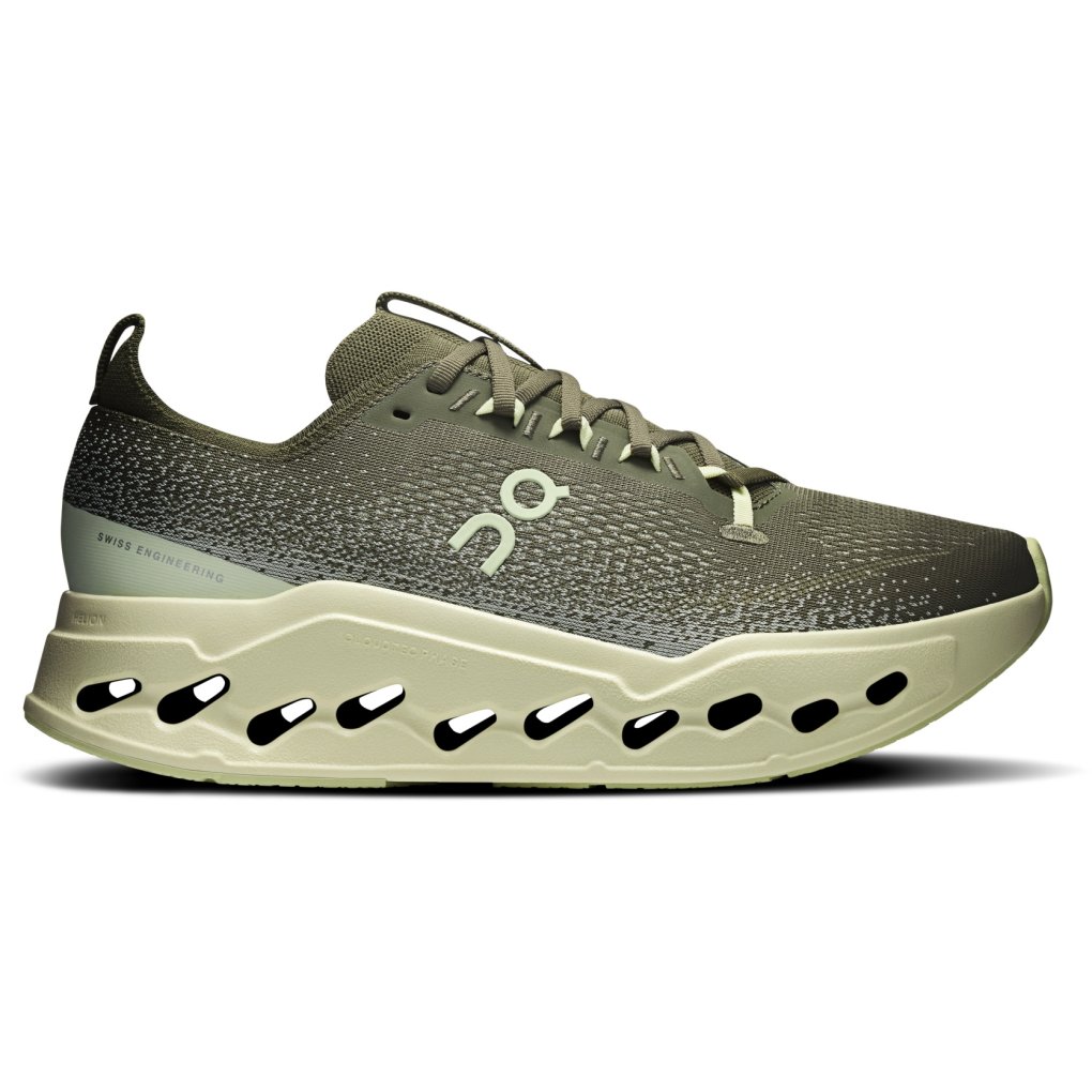 On Cloudsurfer Max Running Shoes Men - Olive | Seedling