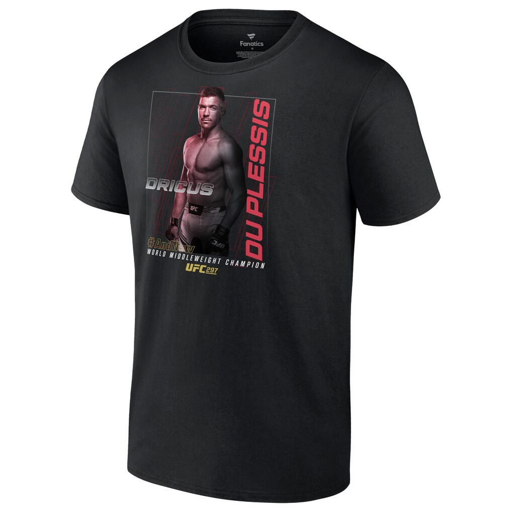 UFC 297 World Champion Du Plessis T-Shirt - Mens