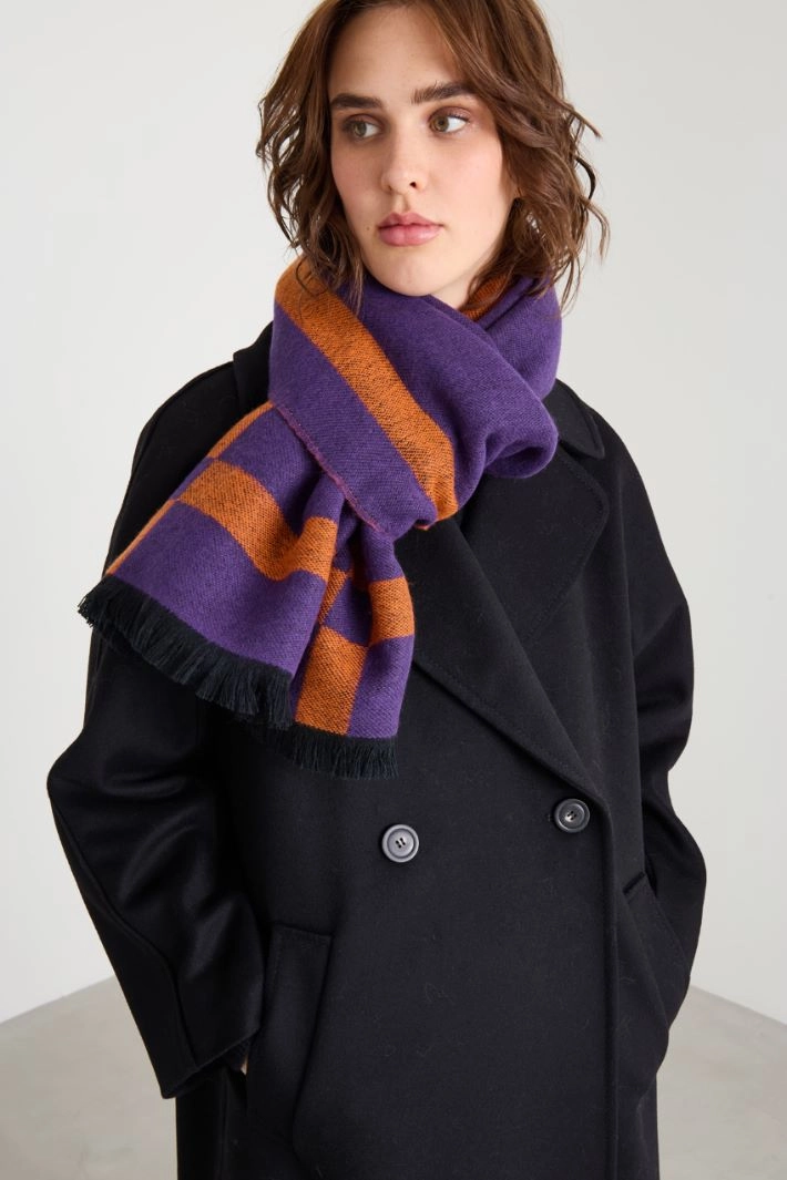 Soft stole - PURPLE ORANGE